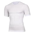 thumbnail image 3 of Hombres Adelgazamiento Compresión Fitness Abs Pecho Barriga Gimnasio Body Shaper Blanco M Sunnimix body shaper para hombres, 3 of 8