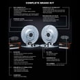 thumbnail image 3 of R1 Concepts Front Rear Brakes and Rotors Kit |Front Rear Brake Pads| Brake Rotors and Pads| Super Duty Brake Pads and Rotors| Hardware Kit|fits 2003-2011 Lincoln Town Car, 3 of 5
