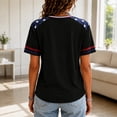 thumbnail image 5 of 9/11 25th Anniversary Shirt Womens WE Will Never Forget Tee Shirts | Lightweight Fabric, V Neck Short Sleeve Tops, American Flag, 2001-2026 25Th Anniversary Tops, Patriotic Honor Tee Shirt Black,3XL, 5 of 5