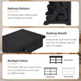 thumbnail image 6 of EUROCO 54" Retro Console Table Sideboard, Solid Wood Sofa Table with Open Adjustable Shelves, 2 Drawers Entrance and delicate pattern, Dinning Room, Living Room, Antique Black, 6 of 8