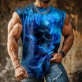 thumbnail image 5 of Yopmin Gothic Tank Tops Men Crew Neck Skull Fashion Workout Tank Tops Gothic Sleeveless Shirts for Sports Workout, 5 of 6