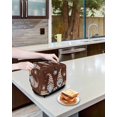 thumbnail image 3 of Coffee Gnomes Small Toaster Cover 2 Slice, Kitchen Appliance Covers, Coffee Beans Cups Brown Toaster Oven Cover with Loop, Bread Machine Cover Polyester Dust Cover Protection, 3 of 4