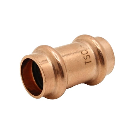 Thrifco 5439088 3/4 Inch Copper Press Coupling - Plain