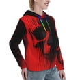 thumbnail image 6 of Disketp Minimalist Skull Red Womens Casual Hoodies Crew Neck Long Sleeve Sweatshirts Pullover Tops-XX-Large, 6 of 7