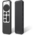 thumbnail image 2 of ZHAOCHENG Funda Protectora Compatible con Apple TV Siri Remote 2022/2021 - Funda de Silicona Ligera y Antideslizante Resistente a Golpes, Negra, 2 of 5