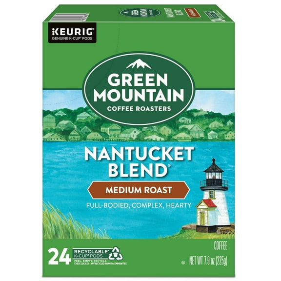 Green Mountain Coffee Nantucket Blend Keurig K-Cup Coffee Pods - Medium Roast - 24ct