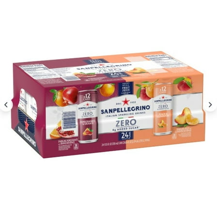 SAN PELLEGRINO ZERO MINERAL WATER VARIETY 24 CT/11.15 OZ