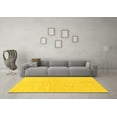 thumbnail image 3 of Ahgly Company Indoor Rectangle Solid Yellow Modern Area Rugs, 5' x 8', 3 of 4