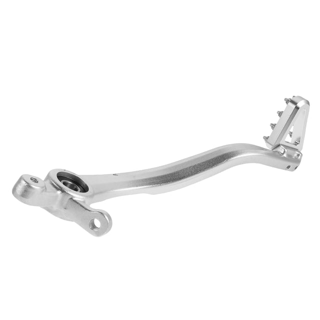 TEHAUX Aluminum Alloy Motorcycle Brake Lever Plated Silver with Nonslip Grip for Dirt Bike