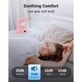 thumbnail image 2 of Desk Fan Battery Operated, Portable USB Rechargeable Fan, 2000mAh 180° Tilt Folding Personal Fan With Power Display, 100 Speeds Ultra Quiet Table Fan for Desktop, Home, Travel, 2 of 7