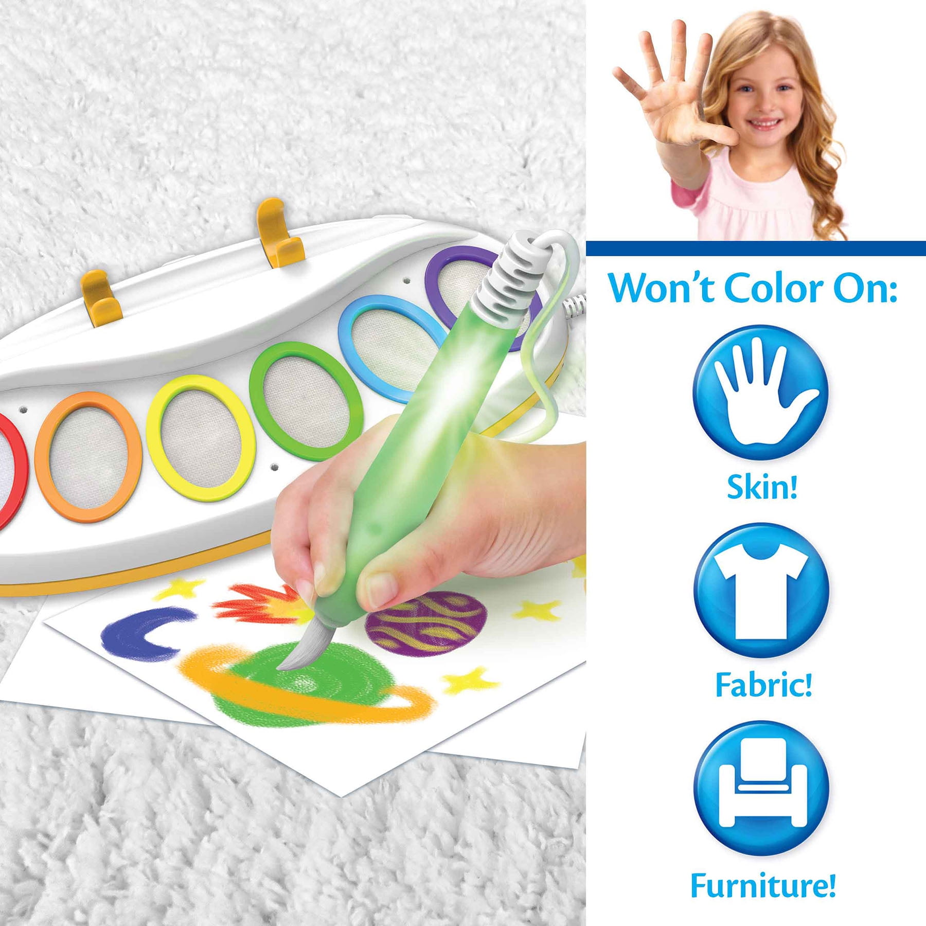 Crayola Color Wonder Magic Light Brush & Washable Paint Art Set for Kids, Gift, Age 3+ Unisex Child (图3)