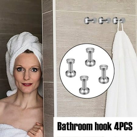 

TANGNADE 4 Pcs All Copper Solid Bathroom Clothes Hooks Bathroom Wall Hooks Hardware
