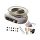 thumbnail image 4 of Kit de mini torno de cerámica con pétalo de pie profesional ajustable para dar forma a la cerámica Gris, 4 of 9