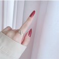 thumbnail image 4 of Guardurnaity Anillo abierto ajustable estético Vintage lindo novia mano fiesta moda joyería boda Club madre regalo accesorios de disfraz Ropa, zapatos y accesorios Miscelánea Silber Guardurnaity AP010849-02, 4 of 6