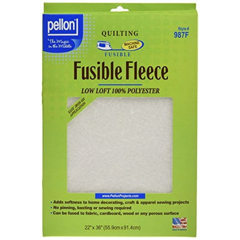  Fusible Fleece Interfacing for Sewing,Medium Weight Iron On  Non-Woven Fusible Fabric for Crafts DIY Bags(47 x 39 inches)