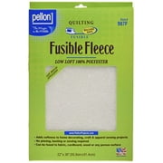 Pellon 987F Fusible Fleece Fabric Interfacing, White 22 x 36 Precut