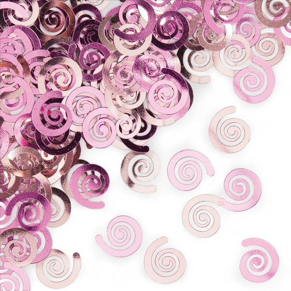 Classic Pink Swirls Confetti