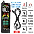 thumbnail image 2 of Digital Multimeter Professional Tester Meter Alternating Current Direct Current Voltage Multimetro True RMS Capacitance Temp Multitester, 2 of 7