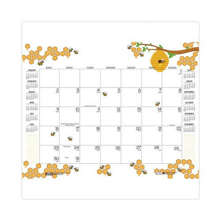  House of Doolittle Doodle Desk Pad, Deluxe, White, 22 x 17  Inches (HOD45002) : Office Desk Pads And Blotters : Office Products