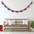 thumbnail image 2 of Bed Bath & Beyond 9.75' Polyester Americana USA Flag Bunting Hanging Wall Banner, 2 of 5
