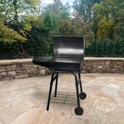Char-Griller® King-Griller Gambler Charcoal Grill, 315 Cooking Sq In, Black, Model E1416