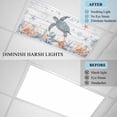 thumbnail image 4 of 2 Pack Oceans Fluorescent Light Covers for Ceiling Lights Coastal Orange Blue Sea Turtles Starfish Wood Gradient Magnetic Ceiling Light Covers Overhead Light Filters for Office Classroom Home, 4 of 9