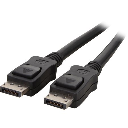 UPC: 0065030841931 | StarTech.com DISPLPORT30L 30 ft Black Connector A: 1 – DisplayPort Male Connector B: 1 – DisplayPort Male DisplayPort Cable with Latches – M/M Male to Male