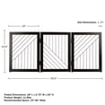 thumbnail image 3 of PETMAKER 3-Panel 24-Inch Freestanding Foldable Pet Gate for Stairs (Black), 3 of 9