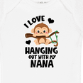 thumbnail image 4 of Inktastic Monkey I Love Hanging out with My Nana Boys or Girls Baby Bodysuit, 4 of 5