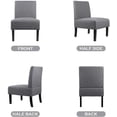 thumbnail image 4 of AODAILIHB Fabric Armless Dining Chairs, Upholstered Accent Reading Chair with Pillow for Living Room, Office, 4 of 7