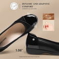 thumbnail image 3 of DREAM PAIRS Women's Low Wedge Comfort Flats Professional Slip-On Walking Shoes with Arch Support Flexible Non-Slip Work Shoes, 3 of 8