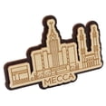 thumbnail image 1 of Printtoo Engraved Wooden Decorative Mecca Saudi Arabia Monuments Souvenir Fridge Magnet, 1 of 5