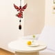thumbnail image 1 of Campana de viento de hierro con adornos de cristal | Artesanía metálica para exteriores, ideal para patios, balcones y porches | Decoración colgante pintada para jardines y patios, 1 of 6