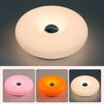 thumbnail image 6 of Modern Donut-Shaped Ambient Night Light, Rechargeable Wall Lamp with Three Color Temperatures, Touch Switch, Suitable for Decorative Lighting in Bedrooms, Study Rooms, Living Rooms, and Offices, 6 of 14