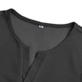 thumbnail image 6 of Noric Men's Sleeveless Henley Tank Tops Solid Color V Neck Button Gym Workout Running Summer Muscle Tee, 6 of 7