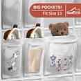 thumbnail image 7 of Boczif 52 Pockets Over-the-Door Hanging Shoe Organizers with Accessories Included, White, 7 of 7