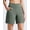 Gray Sage, variant on EverGoing Athletic Shorts for Women 6" Cross Waist Summer Casual Shorts with Pockets