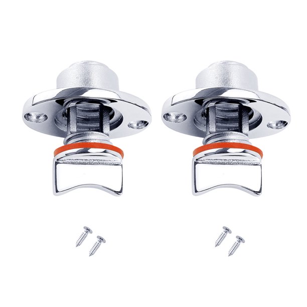 Eigraketly Tapón de drenaje de barco de 2 piezas, anillo de sellado de rosca de acero inoxidable, equipo de tornillos de drenaje para deportes acuáticos Deportes acuáticos Naranja Eigraketly OD024954-01
