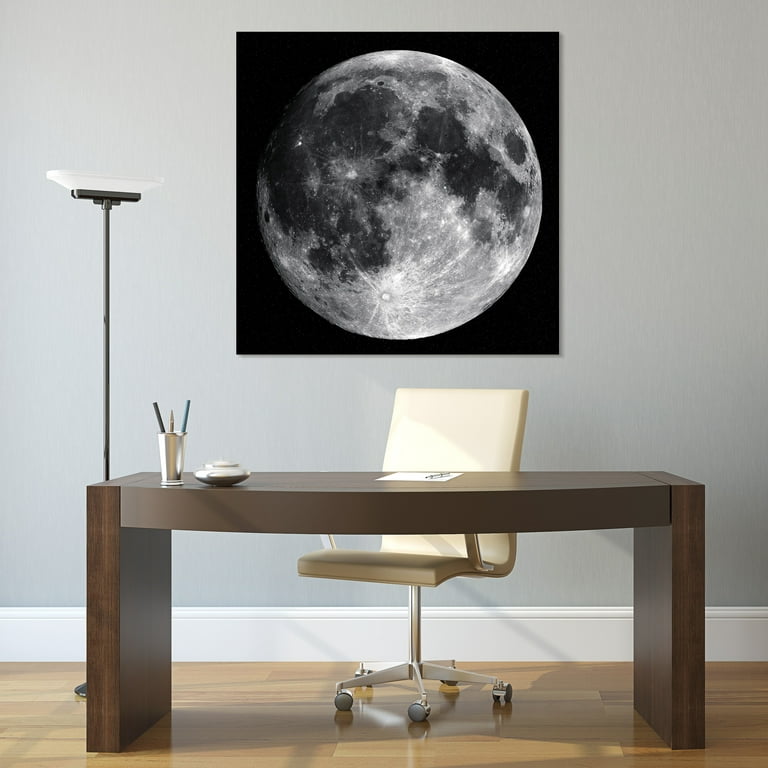 Empire Art Direct Moon Frameless Free Floating Tempered Glass