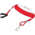 thumbnail image 4 of Disyuntor de barco, clip de cuerda de cordón de interruptor de llave, clip de cuerda de encendido de cordón de llave, gancho de cordón de parada de motor Gancho para todas las series Stop Engine Ba, 4 of 5