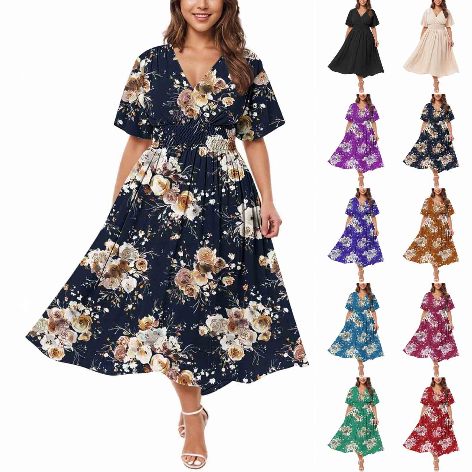 YABCSAZ Womens Summer Maxi Dresses