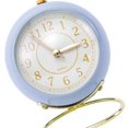 thumbnail image 4 of Petite Horloge Ronde Circulaire Silencieuse Résistance à la Corrosion Réveil de Chevet en Quartz avec Veilleuse pour Chambre École, 4 of 5