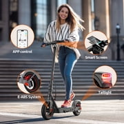 TST Electric Scooter, 800W Motor, Shock Absorption, 10 Solid Tire E Scooter with Stamping Design, 20mph Folding Electric Scooter and APP Control