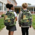 thumbnail image 5 of Whosucclay Green Camouflage Elementary Schoolbag Large Capacity Lightweight Large Capacity School Bag with Multi-Pockets, High School Book Bag for Boys Girls, 5 of 8
