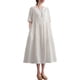 thumbnail image 1 of Vestido, Vestido suelto de mujer con bolsillos Manga corta Vestido informal de vacaciones Tomshoo Blanco/Grande, 1 of 7