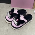 thumbnail image 4 of Sanrio Kuromi-Zapatillas de felpa de Hello Kitty My Melody para mujer, zapatos de algodón para el hogar, cálidos, invierno, Kawaii, cumpleaños, regalos de navidad, 4 of 4