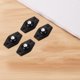 thumbnail image 4 of 4 rodillos de polea de ruedas adhesivas para caja de ruedas de cubo de basura de gabinete (negro) Likrtyny Para estrenar, 4 of 7