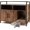 Rustic Brown, variant on BarefHaven Litter Box Enclosure, Enclosed Cat Box Cabinet with 2 Storage Compartment, Metal Frame, Scratching Board, Hidden Cat Washroom, Modern Litter Box Furniture for Indoor Kittens