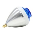 thumbnail image 3 of Spintastics Quicksilver Hybrid Spintop, Fixed-axle Tip, Aircraft Aluminum Body, String included, [Silver and Blue], 3 of 3