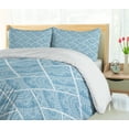 thumbnail image 5 of Ambesonne Vintage Duvet Cover Sets, Paisley Style, 2-Queen, Pale Slate Blue White, 5 of 7